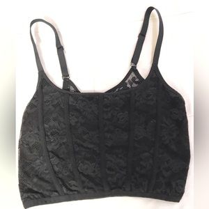 Black lace tank top/ cami